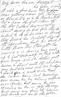 Letter from Margaret Louisa Revercomb to her son Roscoe, 9 Feb 1908