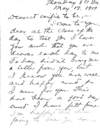Letter from Roscoe Stephenson to Elizabeth Jackson