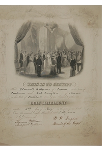 Wedding announcement of Katherine Langtree and Elsworth Haynes